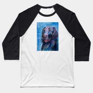 Flatcoated retriever - watercolors Baseball T-Shirt